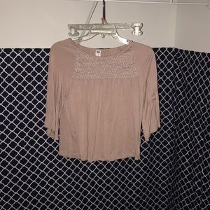 old navy blush pink top
